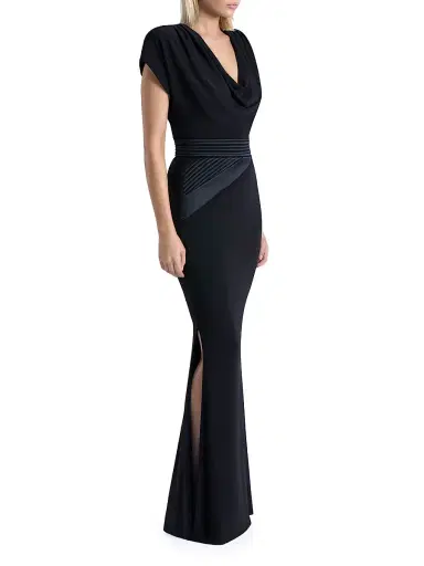 Zhivago Women's Ilium Stretch-Jersey Body-Con Gown - Black - Size 2 | Thumbnail 4 Zhivago Women's Ilium Stretch-Jersey Body-Con Gown - Black - Size 2 | Thumbnail 4