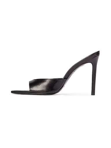 Black Suede Studio Women's Brea Leather Mules - Black Leather | Thumbnail 3 Black Suede Studio Women's Brea Leather Mules - Black Leather | Thumbnail 3