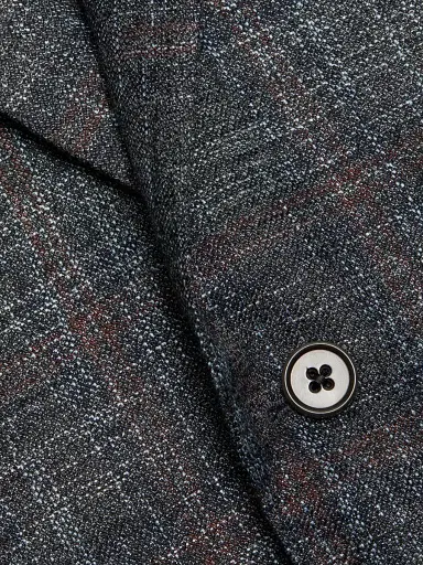 Emporio Armani Men's Textured Wool-Blend Sport Coat - Grey - Size 44 | Thumbnail 7 Emporio Armani Men's Textured Wool-Blend Sport Coat - Grey - Size 44 | Thumbnail 7