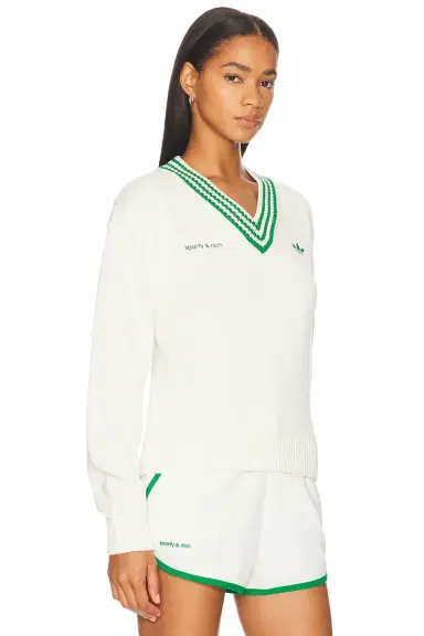 adidas Originals X Sporty & Rich Sweater | Thumbnail 2 adidas Originals X Sporty & Rich Sweater | Thumbnail 2