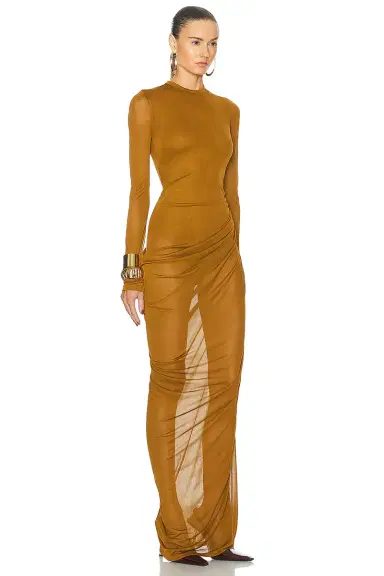 Saint Laurent Voile Jersey Gown | Thumbnail 2 Saint Laurent Voile Jersey Gown | Thumbnail 2