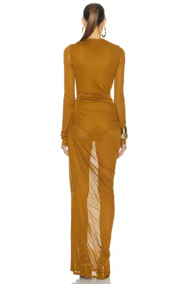 Saint Laurent Voile Jersey Gown | Thumbnail 4 Saint Laurent Voile Jersey Gown | Thumbnail 4