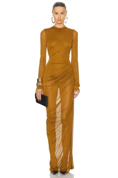 Saint Laurent Voile Jersey Gown | Thumbnail 1 Saint Laurent Voile Jersey Gown | Thumbnail 1
