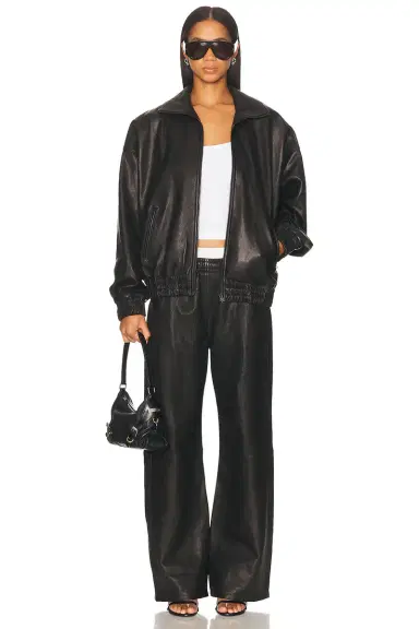 Acne Studios Lemmy Crop Leather Jacket | Thumbnail 5 Acne Studios Lemmy Crop Leather Jacket | Thumbnail 5