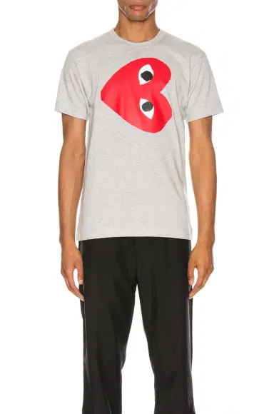 Comme des Garçons PLAY Sideways Heart Logo Tee | Thumbnail 1 Comme des Garçons PLAY Sideways Heart Logo Tee | Thumbnail 1