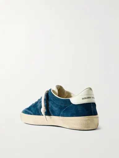 Golden Goose Soul-Star Distressed Leather-Trimmed Suede Sneakers - Men | Thumbnail 4 Golden Goose Soul-Star Distressed Leather-Trimmed Suede Sneakers - Men | Thumbnail 4