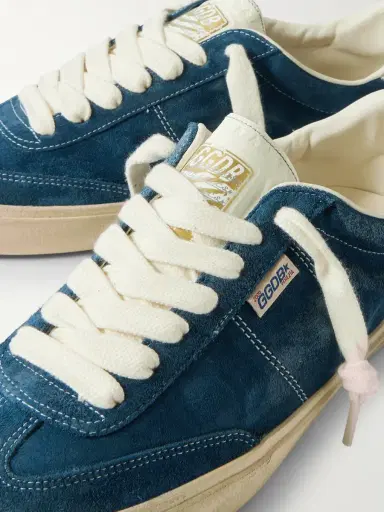 Golden Goose Soul-Star Distressed Leather-Trimmed Suede Sneakers - Men | Thumbnail 5 Golden Goose Soul-Star Distressed Leather-Trimmed Suede Sneakers - Men | Thumbnail 5