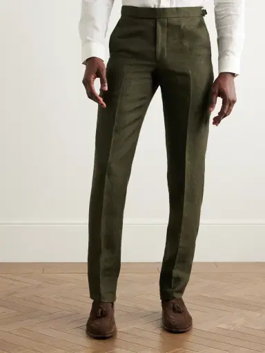 Richard James Chapman Slim-Fit Straight-Leg Linen Suit Trousers - Men | Thumbnail 3 Richard James Chapman Slim-Fit Straight-Leg Linen Suit Trousers - Men | Thumbnail 3