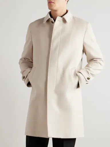 Lardini Virgin Wool Overcoat - Men | Thumbnail 3 Lardini Virgin Wool Overcoat - Men | Thumbnail 3