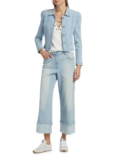 Generation Love Women's Eros High-Rise Crop Jeans - Sky Blue | Thumbnail 2 Generation Love Women's Eros High-Rise Crop Jeans - Sky Blue | Thumbnail 2