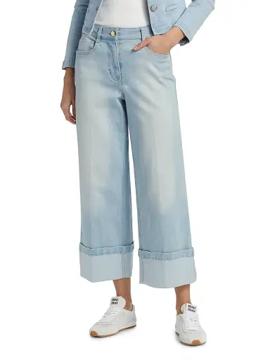 Generation Love Women's Eros High-Rise Crop Jeans - Sky Blue | Thumbnail 3 Generation Love Women's Eros High-Rise Crop Jeans - Sky Blue | Thumbnail 3