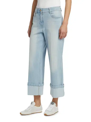 Generation Love Women's Eros High-Rise Crop Jeans - Sky Blue | Thumbnail 4 Generation Love Women's Eros High-Rise Crop Jeans - Sky Blue | Thumbnail 4