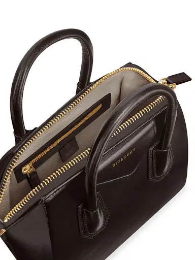 Givenchy Women's Small Antigona Top Handle Bag in Box Leather - Chocolate | Thumbnail 4 Givenchy Women's Small Antigona Top Handle Bag in Box Leather - Chocolate | Thumbnail 4