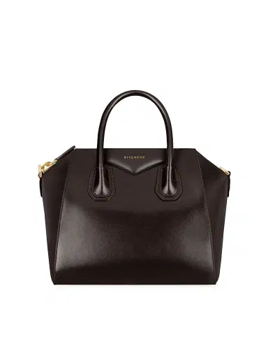 Givenchy Women's Small Antigona Top Handle Bag in Box Leather - Chocolate | Thumbnail 1 Givenchy Women's Small Antigona Top Handle Bag in Box Leather - Chocolate | Thumbnail 1