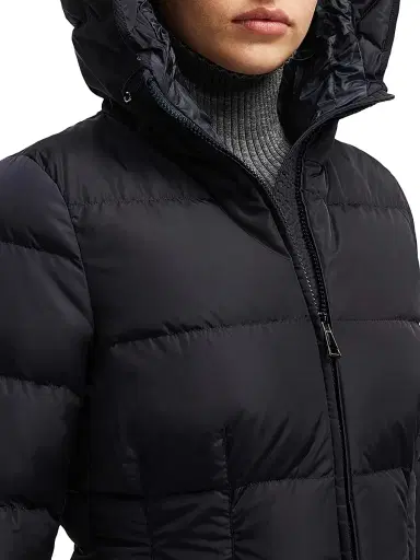 Moncler Women's Avoce Fitted Down Jacket - Night Blue | Thumbnail 4 Moncler Women's Avoce Fitted Down Jacket - Night Blue | Thumbnail 4