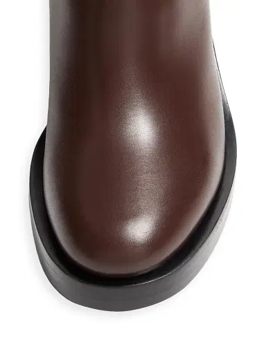 Valentino Garavani Women's VLogo Signature Calfskin Ankle 70MM Boots - Fondant | Thumbnail 5 Valentino Garavani Women's VLogo Signature Calfskin Ankle 70MM Boots - Fondant | Thumbnail 5