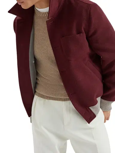 Brunello Cucinelli Men's Cashmere Sweater - Brown | Thumbnail 5 Brunello Cucinelli Men's Cashmere Sweater - Brown | Thumbnail 5