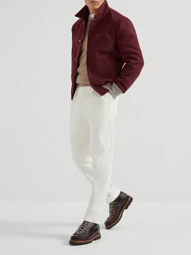 Brunello Cucinelli Men's Cashmere Sweater - Brown | Thumbnail 6 Brunello Cucinelli Men's Cashmere Sweater - Brown | Thumbnail 6