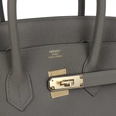 HERMÈS Hermes Birkin 35 Gris Mouette Togo Permabrass Hardware | Thumbnail 7 HERMÈS Hermes Birkin 35 Gris Mouette Togo Permabrass Hardware | Thumbnail 7