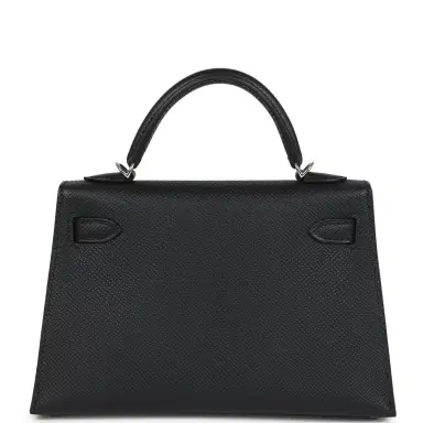 HERMÈS Hermes Kelly Sellier 20 Black Epsom Palladium Hardware | Thumbnail 4 HERMÈS Hermes Kelly Sellier 20 Black Epsom Palladium Hardware | Thumbnail 4