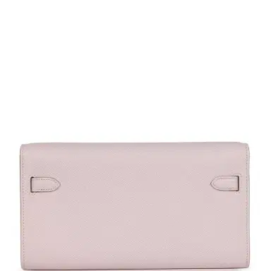 HERMÈS Hermes Kelly Wallet To Go Mauve Pale Epsom Palladium Hardware | Thumbnail 4 HERMÈS Hermes Kelly Wallet To Go Mauve Pale Epsom Palladium Hardware | Thumbnail 4