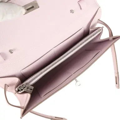 HERMÈS Hermes Kelly Wallet To Go Mauve Pale Epsom Palladium Hardware | Thumbnail 8 HERMÈS Hermes Kelly Wallet To Go Mauve Pale Epsom Palladium Hardware | Thumbnail 8
