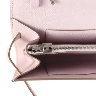 HERMÈS Hermes Kelly Wallet To Go Mauve Pale Epsom Palladium Hardware | Thumbnail 9 HERMÈS Hermes Kelly Wallet To Go Mauve Pale Epsom Palladium Hardware | Thumbnail 9