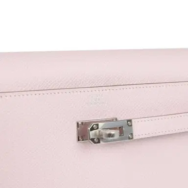HERMÈS Hermes Kelly Wallet To Go Mauve Pale Epsom Palladium Hardware | Thumbnail 7 HERMÈS Hermes Kelly Wallet To Go Mauve Pale Epsom Palladium Hardware | Thumbnail 7