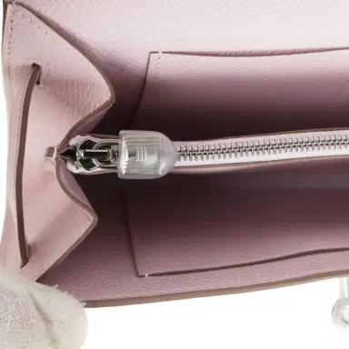 HERMÈS Hermes Kelly Wallet To Go Mauve Pale Epsom Palladium Hardware | Thumbnail 9 HERMÈS Hermes Kelly Wallet To Go Mauve Pale Epsom Palladium Hardware | Thumbnail 9