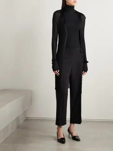 Khaite Ramon Ribbed-knit Cardigan | Thumbnail 2 Khaite Ramon Ribbed-knit Cardigan | Thumbnail 2