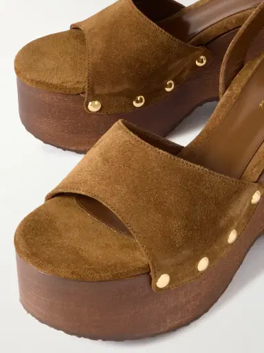 Gianvito Rossi 110 Studded Suede Platform Sandals | Thumbnail 4 Gianvito Rossi 110 Studded Suede Platform Sandals | Thumbnail 4
