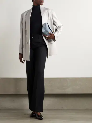 Victoria Beckham Oversized Double-breasted Twill Blazer | Thumbnail 2 Victoria Beckham Oversized Double-breasted Twill Blazer | Thumbnail 2