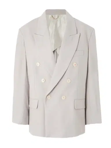 Victoria Beckham Oversized Double-breasted Twill Blazer | Thumbnail 1 Victoria Beckham Oversized Double-breasted Twill Blazer | Thumbnail 1
