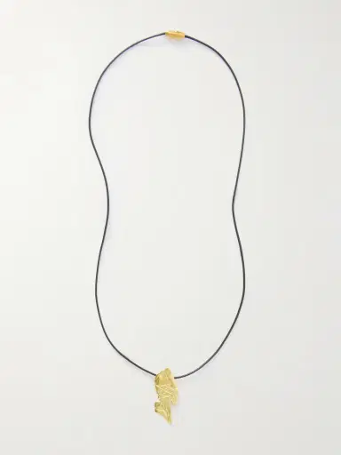 YSSO Pisces Recycled Gold-plated Cord Necklace | Thumbnail 4 YSSO Pisces Recycled Gold-plated Cord Necklace | Thumbnail 4