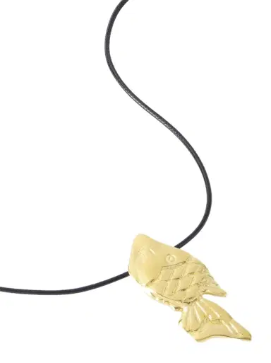 YSSO Pisces Recycled Gold-plated Cord Necklace | Thumbnail 1 YSSO Pisces Recycled Gold-plated Cord Necklace | Thumbnail 1