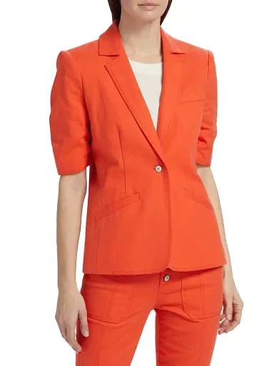 Cinq à Sept Women's Khloe Short-Sleeve Blazer | Thumbnail 3 Cinq à Sept Women's Khloe Short-Sleeve Blazer | Thumbnail 3
