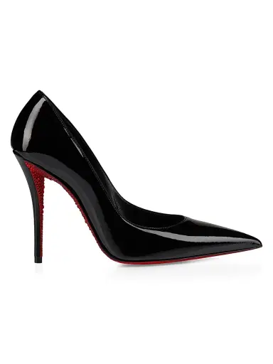 Christian Louboutin Women's Miss Z Suola Strass 100MM Pumps - Black | Thumbnail 1 Christian Louboutin Women's Miss Z Suola Strass 100MM Pumps - Black | Thumbnail 1