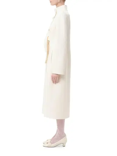 Valentino Garavani Women's Compact Drap Coat - Ivory - Size 2 | Thumbnail 3 Valentino Garavani Women's Compact Drap Coat - Ivory - Size 2 | Thumbnail 3