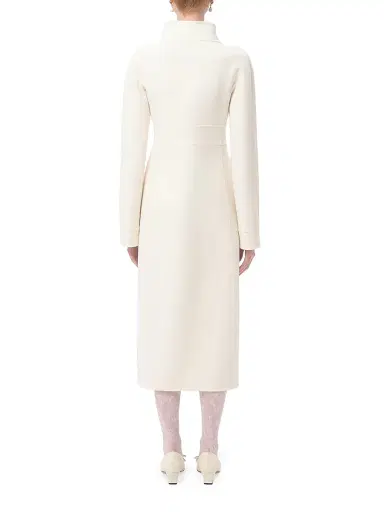 Valentino Garavani Women's Compact Drap Coat - Ivory - Size 2 | Thumbnail 4 Valentino Garavani Women's Compact Drap Coat - Ivory - Size 2 | Thumbnail 4