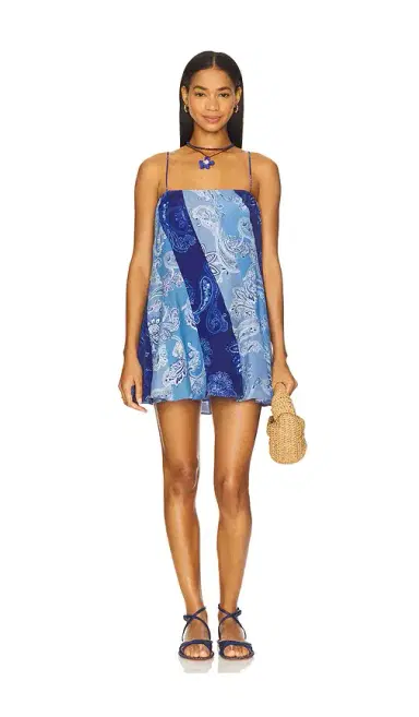 ROCOCO SAND Bias Cut Paneled Mini Dress | Thumbnail 1 ROCOCO SAND Bias Cut Paneled Mini Dress | Thumbnail 1