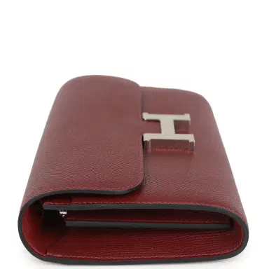 HERMÈS Hermes Constance Wallet To Go Rouge H Epsom Palladium Hardware | Thumbnail 3 HERMÈS Hermes Constance Wallet To Go Rouge H Epsom Palladium Hardware | Thumbnail 3