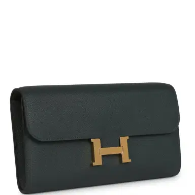 HERMÈS Hermes Constance Wallet To Go Vert Mangrove Evercolor Gold Hardware | Thumbnail 2 HERMÈS Hermes Constance Wallet To Go Vert Mangrove Evercolor Gold Hardware | Thumbnail 2