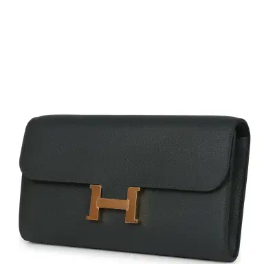 HERMÈS Hermes Constance Wallet To Go Vert Mangrove Evercolor Gold Hardware | Thumbnail 5 HERMÈS Hermes Constance Wallet To Go Vert Mangrove Evercolor Gold Hardware | Thumbnail 5