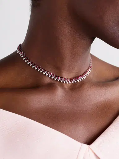 Kamyen 18-karat White Gold, Ruby And Enamel Choker | Thumbnail 2 Kamyen 18-karat White Gold, Ruby And Enamel Choker | Thumbnail 2
