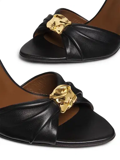 Giuseppe Zanotti Women's Clandestino 90MM Leather Mules - Nero Oro - Size 8.5 | Thumbnail 5 Giuseppe Zanotti Women's Clandestino 90MM Leather Mules - Nero Oro - Size 8.5 | Thumbnail 5