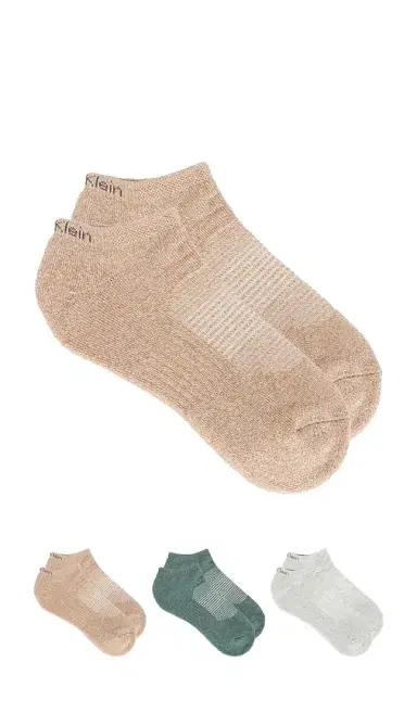 Calvin Klein 3 Pack Cushion Recycled No Show Socks | Thumbnail 1 Calvin Klein 3 Pack Cushion Recycled No Show Socks | Thumbnail 1