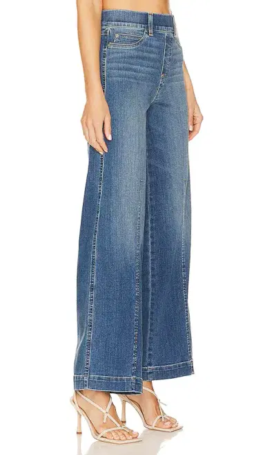 SPANX Seamed Front Wide Leg Jean | Thumbnail 2 SPANX Seamed Front Wide Leg Jean | Thumbnail 2
