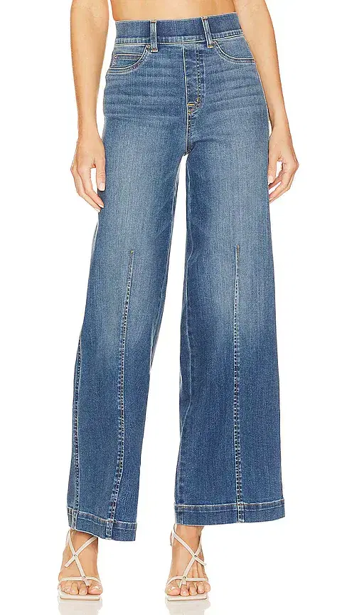 Seamed Front Wide Leg Jean Seamed Front Wide Leg Jean
