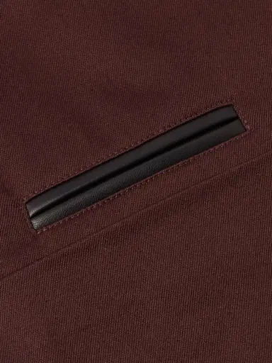 Paul Smith Leather-Trimmed Cotton-Blend Twill Harrington Jacket - Men | Thumbnail 6 Paul Smith Leather-Trimmed Cotton-Blend Twill Harrington Jacket - Men | Thumbnail 6