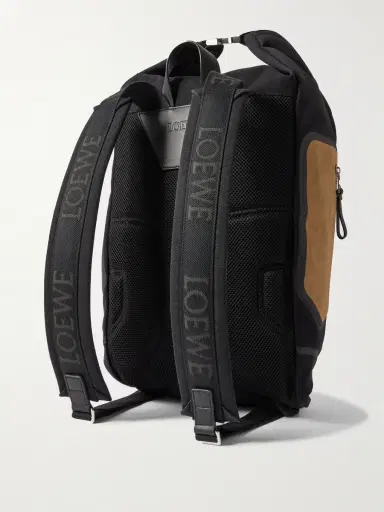 Loewe Flex Logo-Embossed Suede and Canvas Backpack - Men | Thumbnail 3 Loewe Flex Logo-Embossed Suede and Canvas Backpack - Men | Thumbnail 3